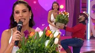 María Pía Copello recibió en vivo romántico detalle de su esposo por San Valentín