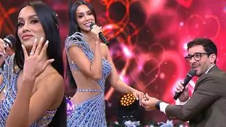 ¿Camila Escribens se casa? Renato Luna le pidió la mano en vivo y ella aceptó.