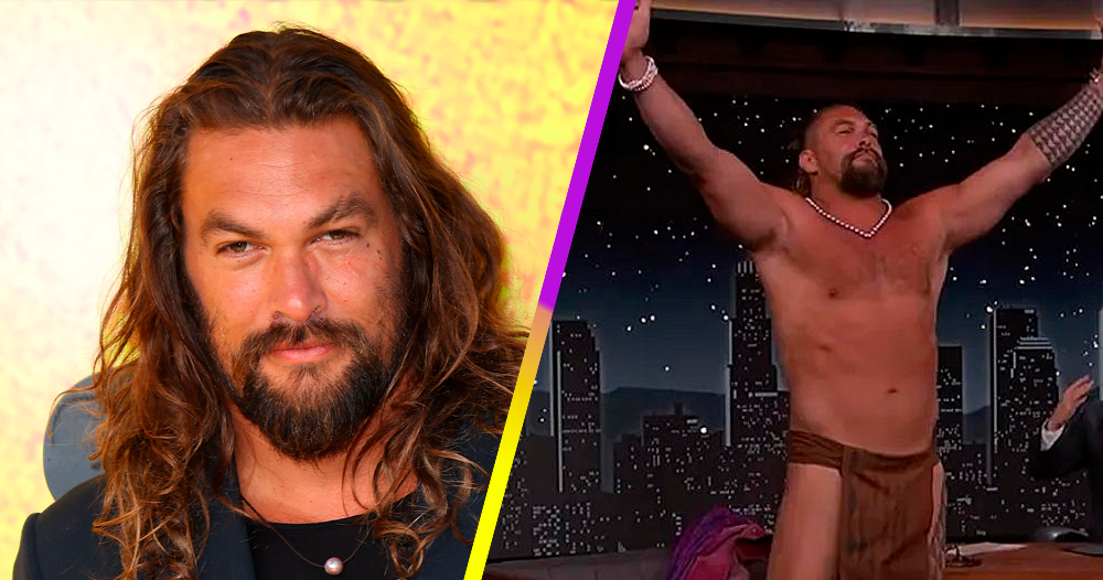 Jason Momoa Se Mostró En Taparrabos En El Programa De Jimmy Kimmel Cinescape 5218