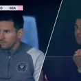 Cristiano Ronaldo disfrutó desde la tribuna la goleada sobre Lionel Messi