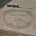 Lionel Messi recibió un maravilloso homenaje en un campo de cultivo