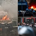 Napoli vs. Eintracht Frankfurt: Brutal enfrentamiento entre hinchas alemanes y la policía
