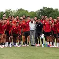 Julio Meléndez, campeón de la Copa América, visitó a la Selección Peruana