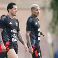 Selección peruana: Paolo Guerrero y Gianluca Lapadula trabajaron juntos en la práctica