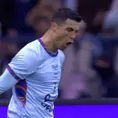Cristiano Ronaldo marcó el 1-1 de penal en el PSG vs. Riyadh