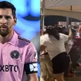 Exhibición de Messi opacada por brutal pelea entre hinchas