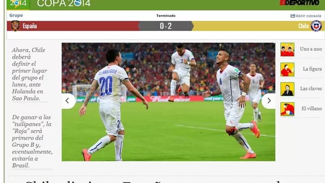 Así reaccionó la prensa en Chile y España tras el final de partido-foto-1