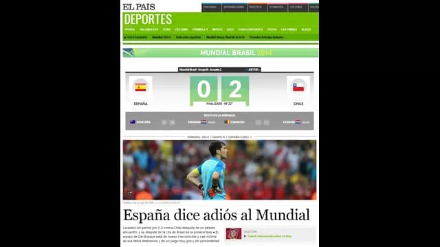 Así reaccionó la prensa en Chile y España tras el final de partido-foto-4