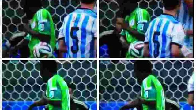 Obi Mikel le rompió el brazo a su compañero nigeriano de un pelotazo-foto-2
