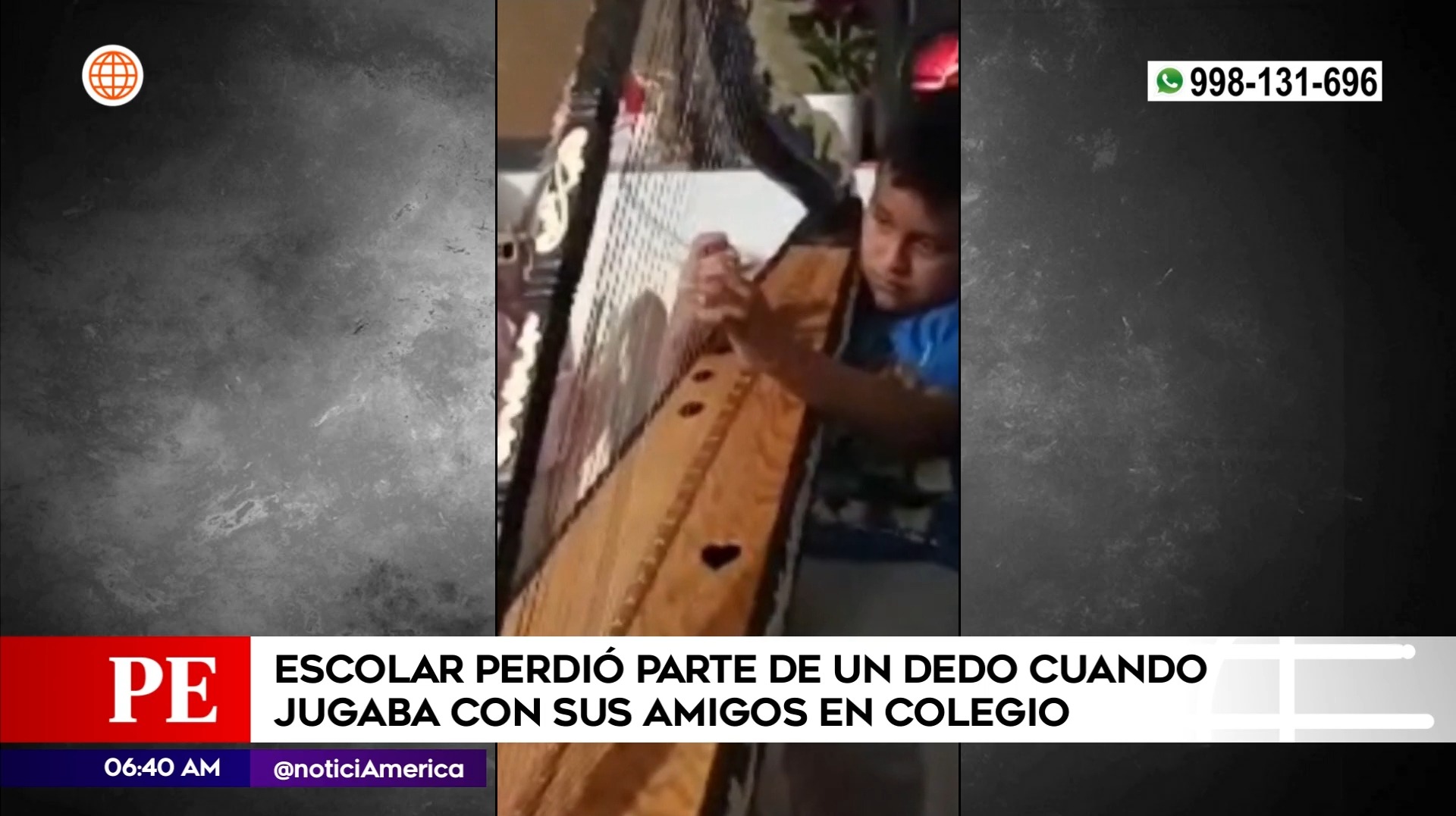 Niño tocaba el arpa | Imagen: América Noticias
