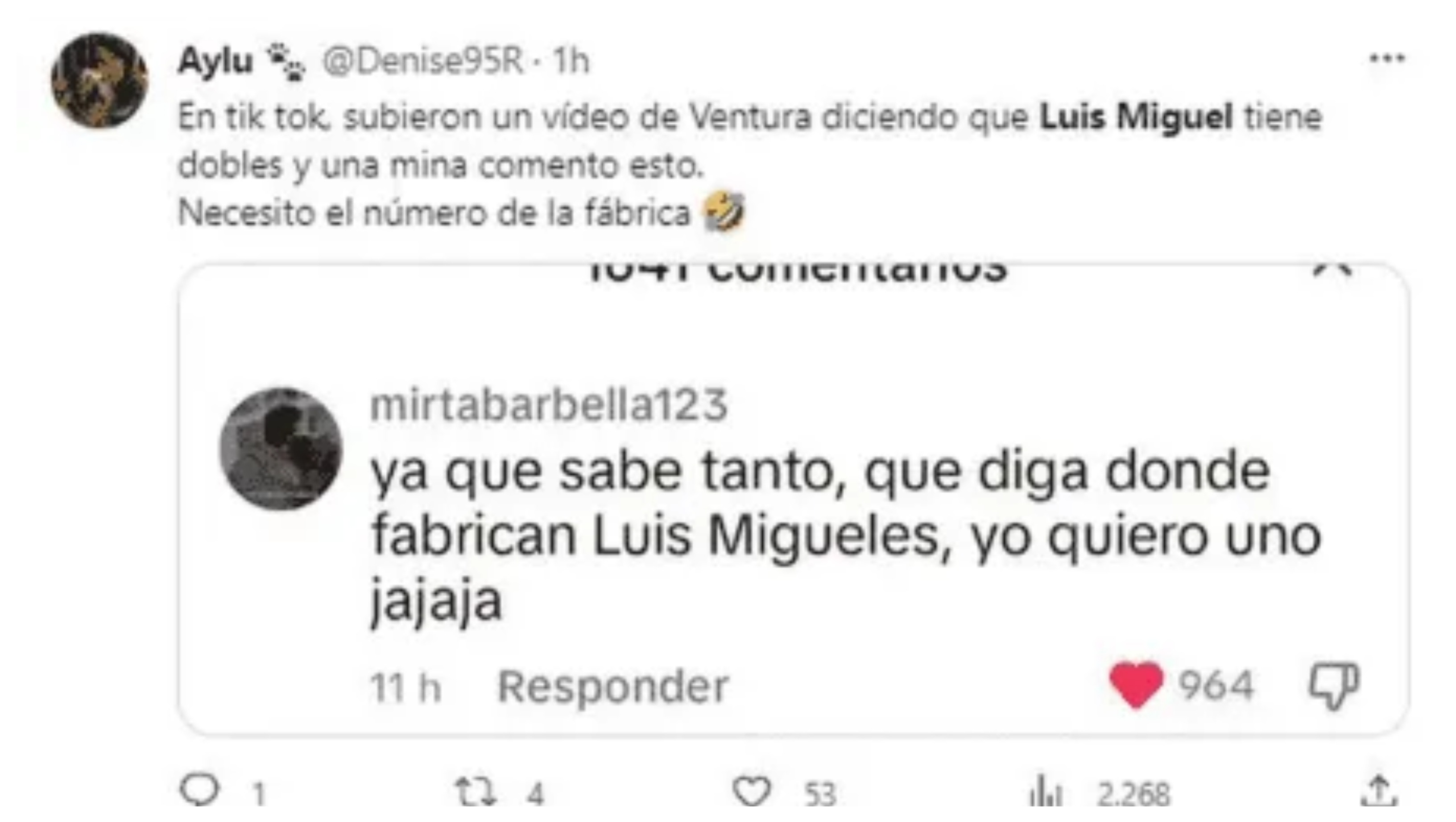 Memes sobre las teorías de un supuesto doble de Luis Miguel / Twitter 